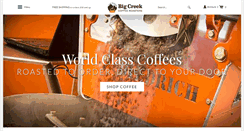 Desktop Screenshot of bigcreekcoffeeroasters.com